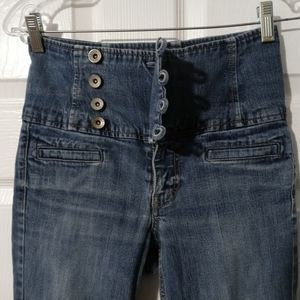 💝🎁VINTAGE UNIQUE PARIS BLUE JEANS👖SIZE 3,A FABULOUS GIFT.👢💙